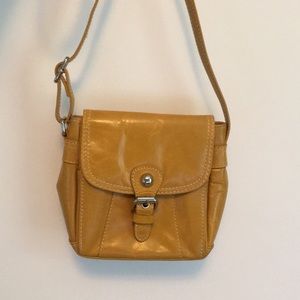 Mustard Yellow cross bod bag, Giani Bernini